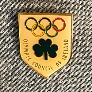 Ireland Olympic NOC Brooch Pin ~ 1990s Generic